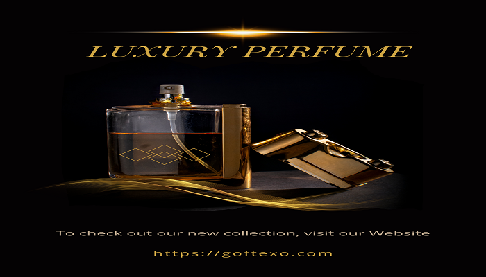 Black And Gold Modern Perfume Launch Flyer 1