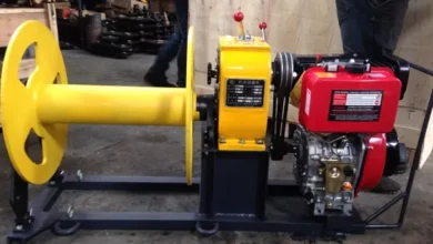 pl19441038 cable pulling winch diesel cable winch for cable pulling during tower erection